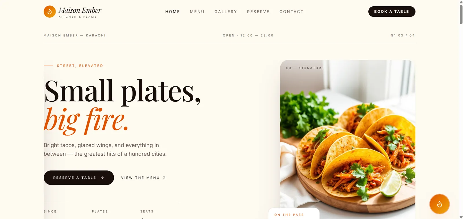 Maison Ember — Kitchen & Flame